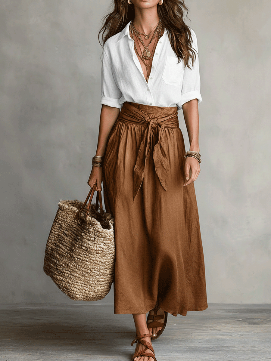 Alice - Effortless Elegance Boho Skirt Set
