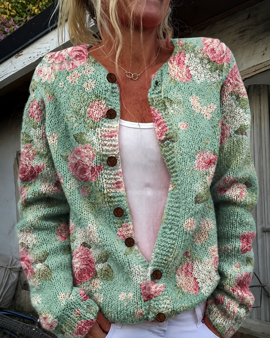 Hemswick® | The Whimsical Motif Knit Cardigan