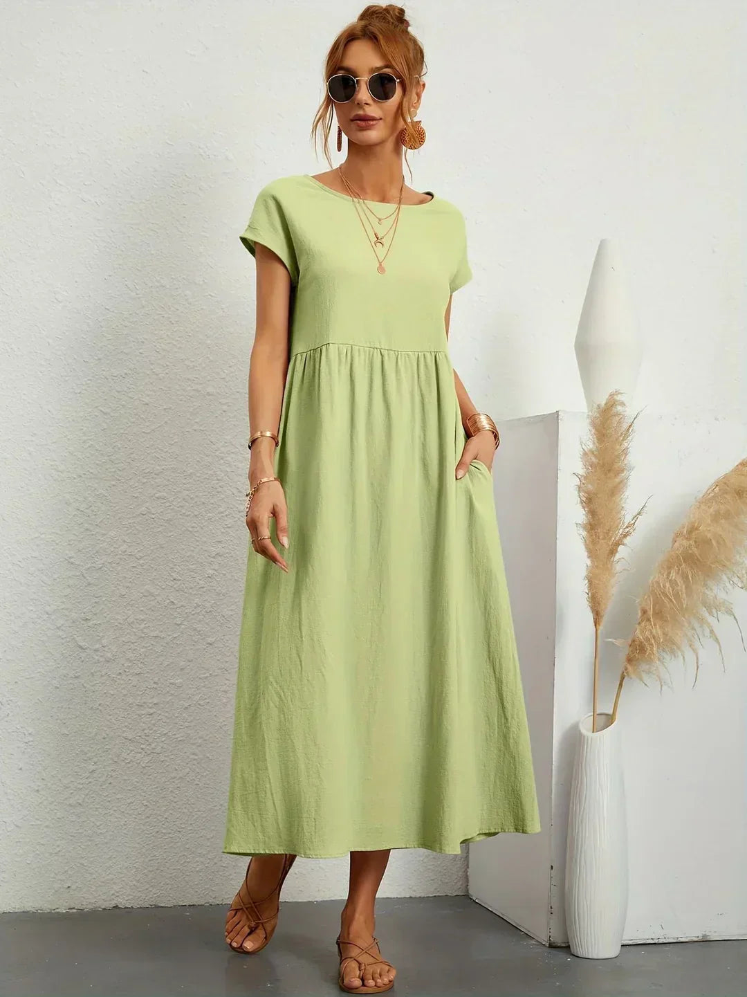 Gabrielle™ | Timeless Elegance Midi Dress