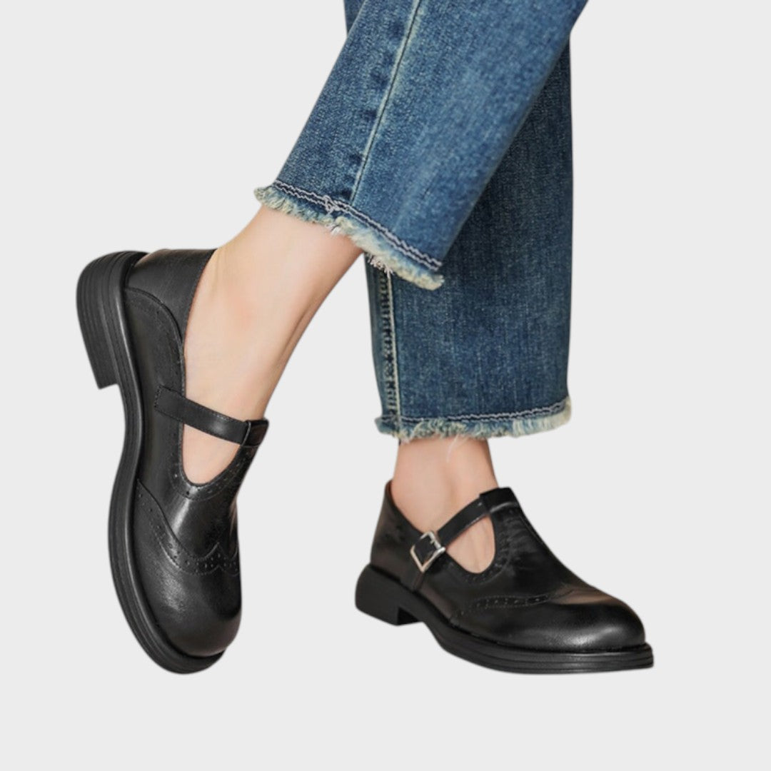 Alexandra | Elegant Leather Mary Jane Shoes