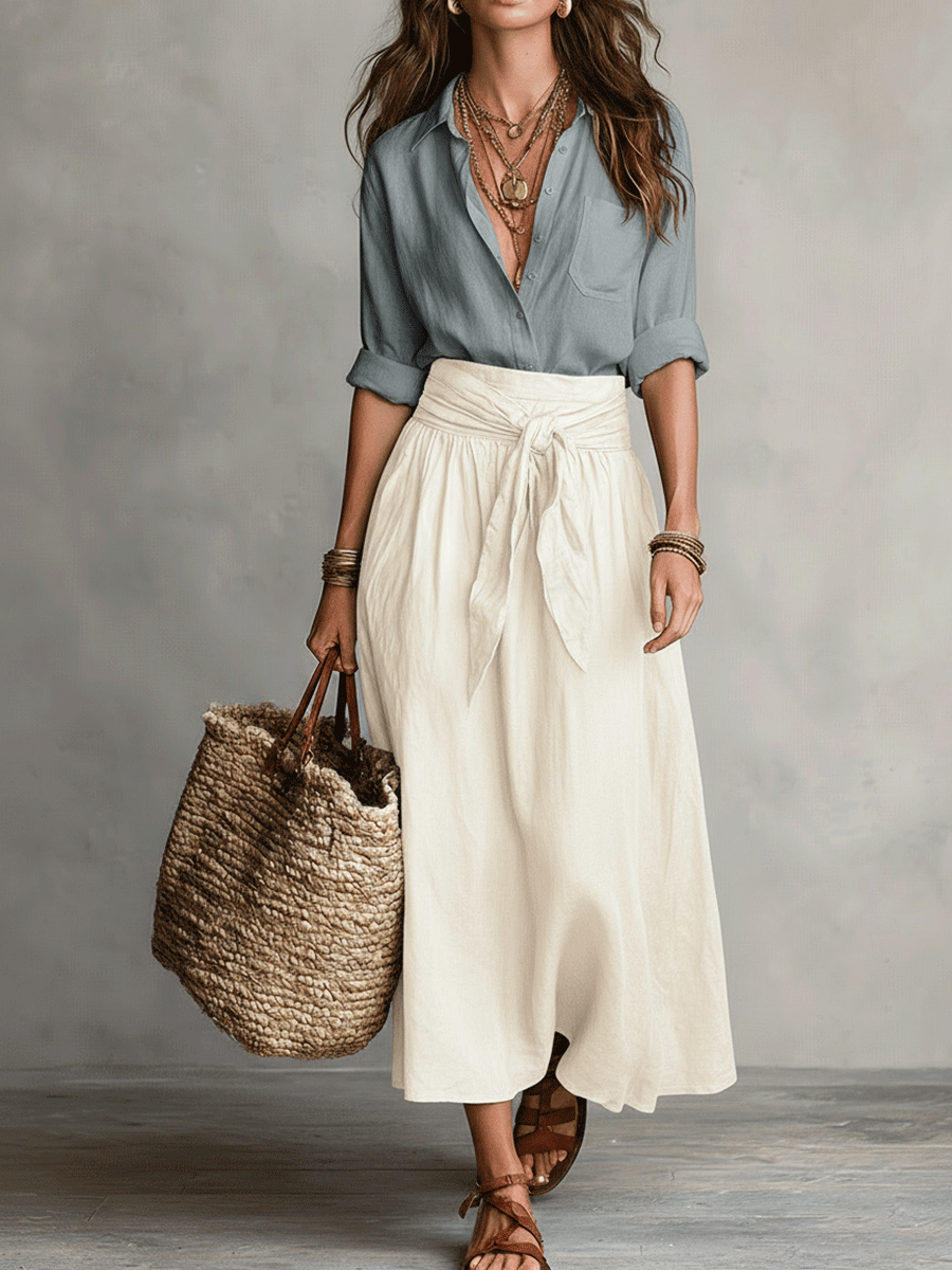 Alice - Effortless Elegance Boho Skirt Set