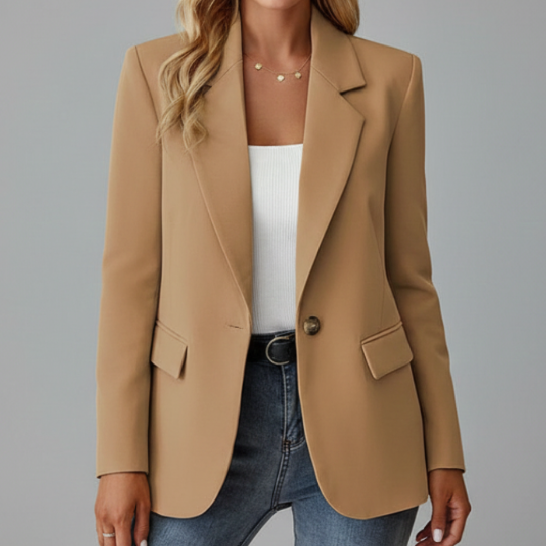 Edith | Single-Button Notched Lapel Blazer