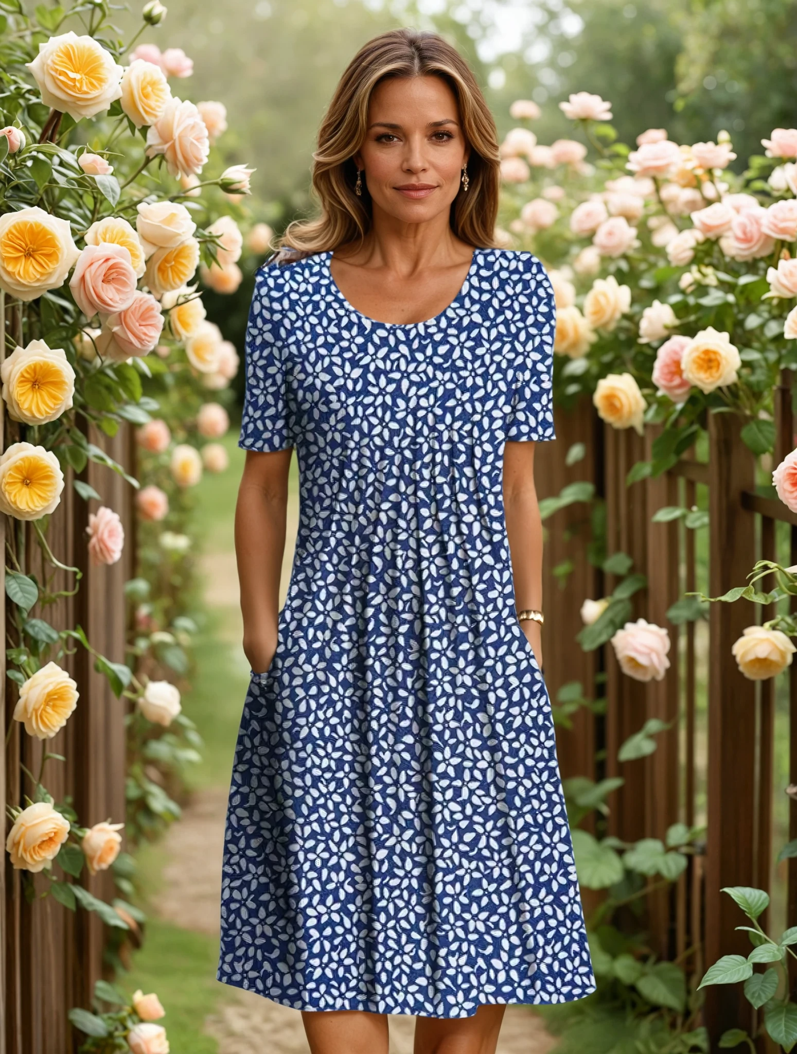 Georgina| Elegant dress with tummy coverage