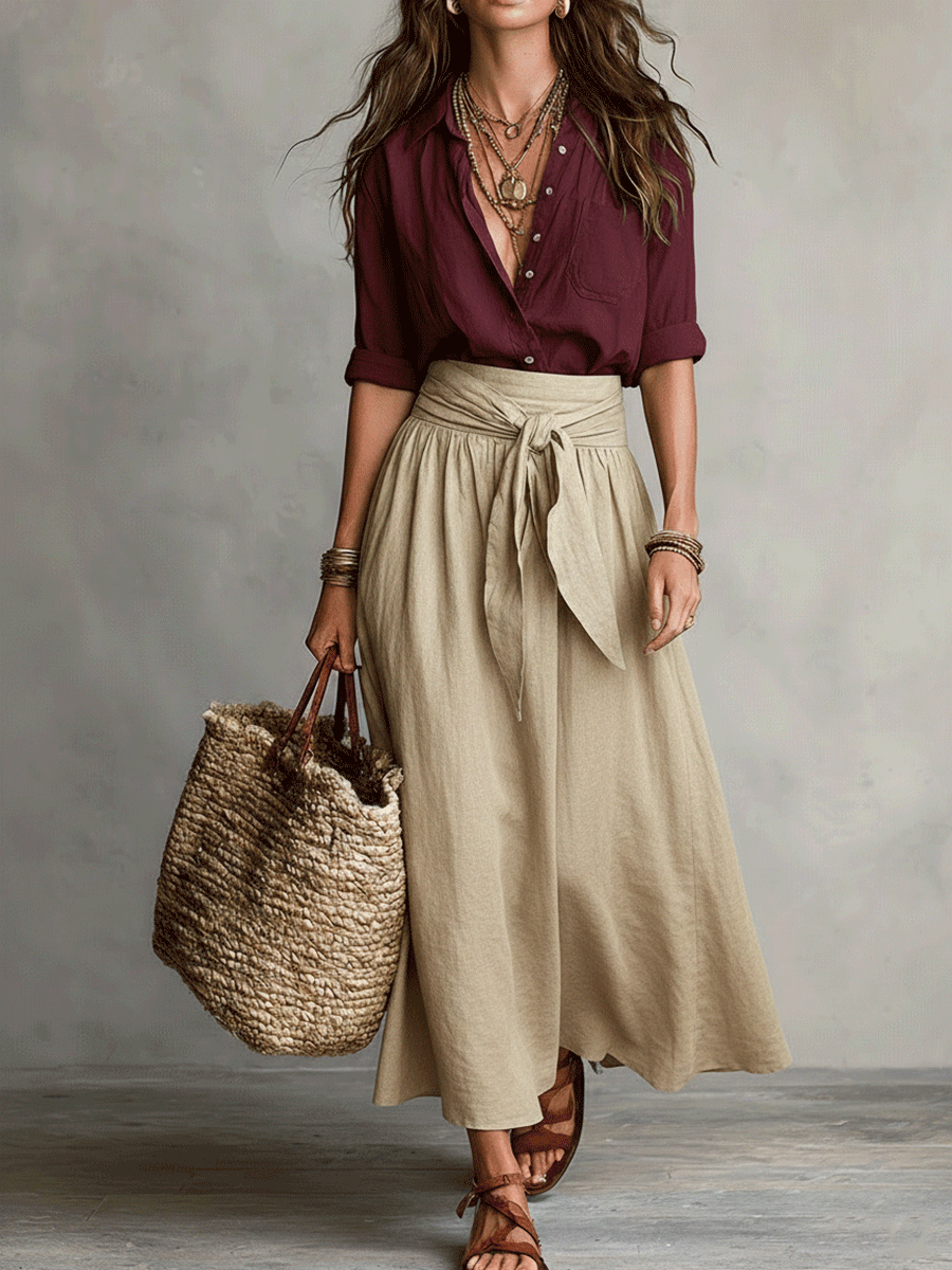 Alice - Effortless Elegance Boho Skirt Set