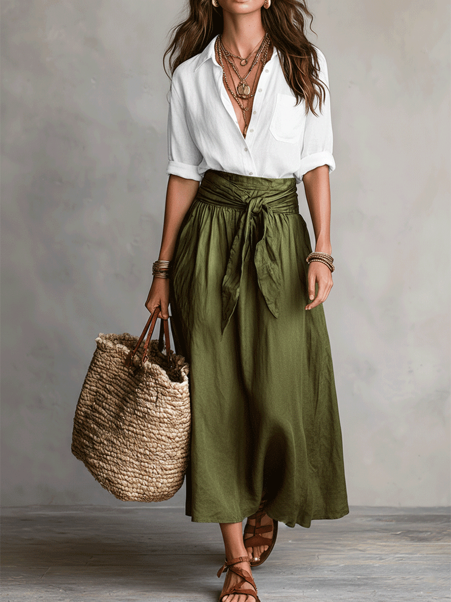 Alice - Effortless Elegance Boho Skirt Set