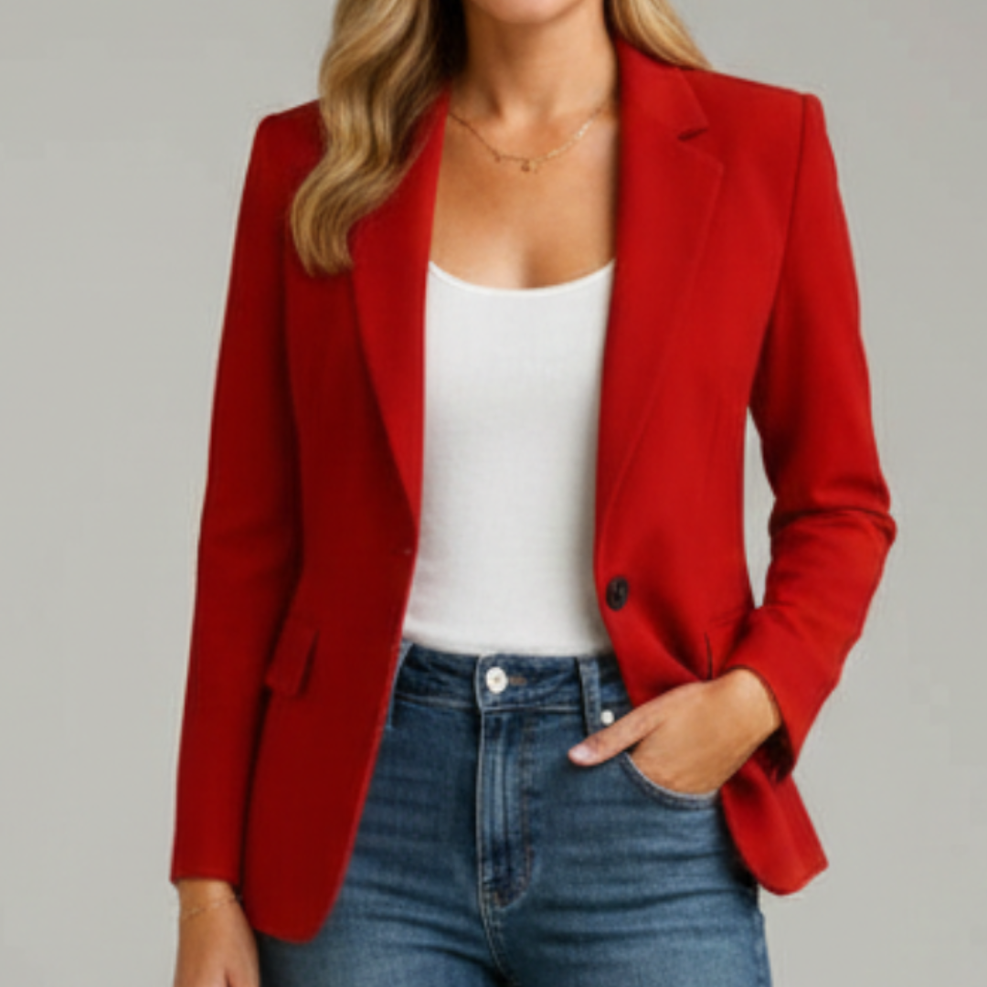 Edith | Single-Button Notched Lapel Blazer
