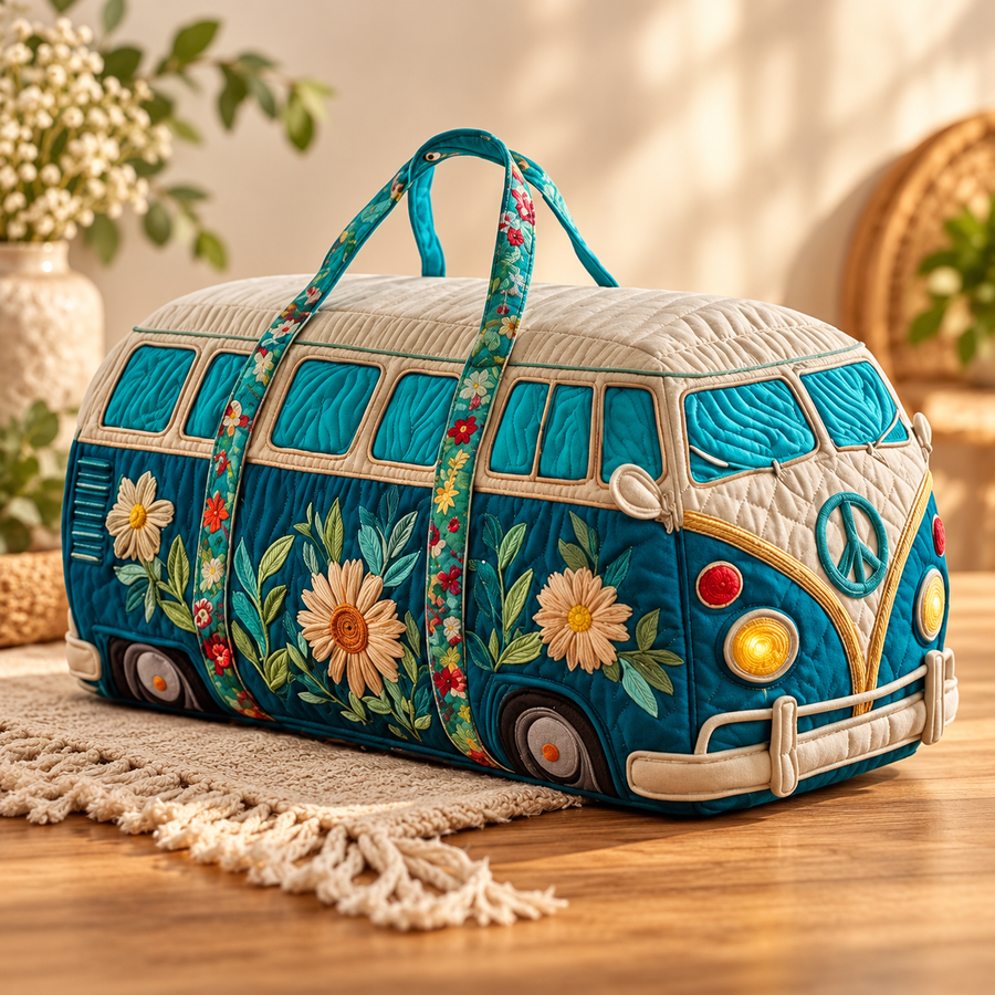 Tealvana | Quilted Travel Duffle Bag