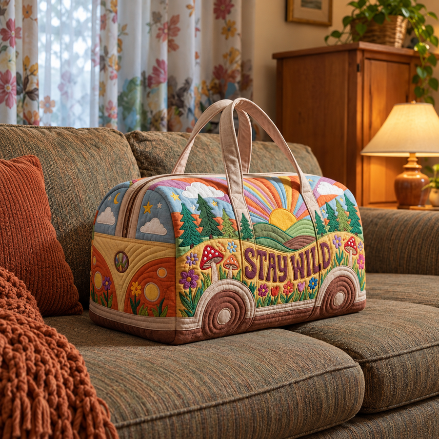 Roamvana | Quilted Travel Duffle Bag