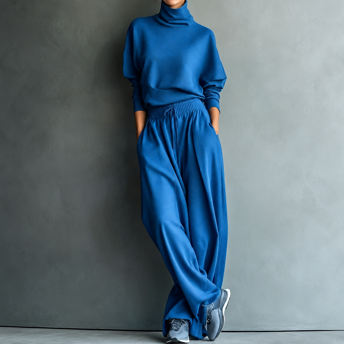 Harriet | Turtleneck Wide-Leg Two-Piece Set
