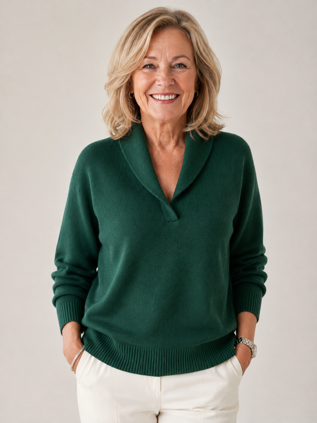 Maria - Soft V-Neck Jumper