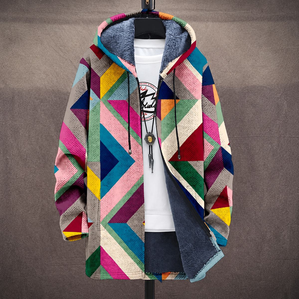 Adriana™ | Art-Inspired Hooded Cardigan