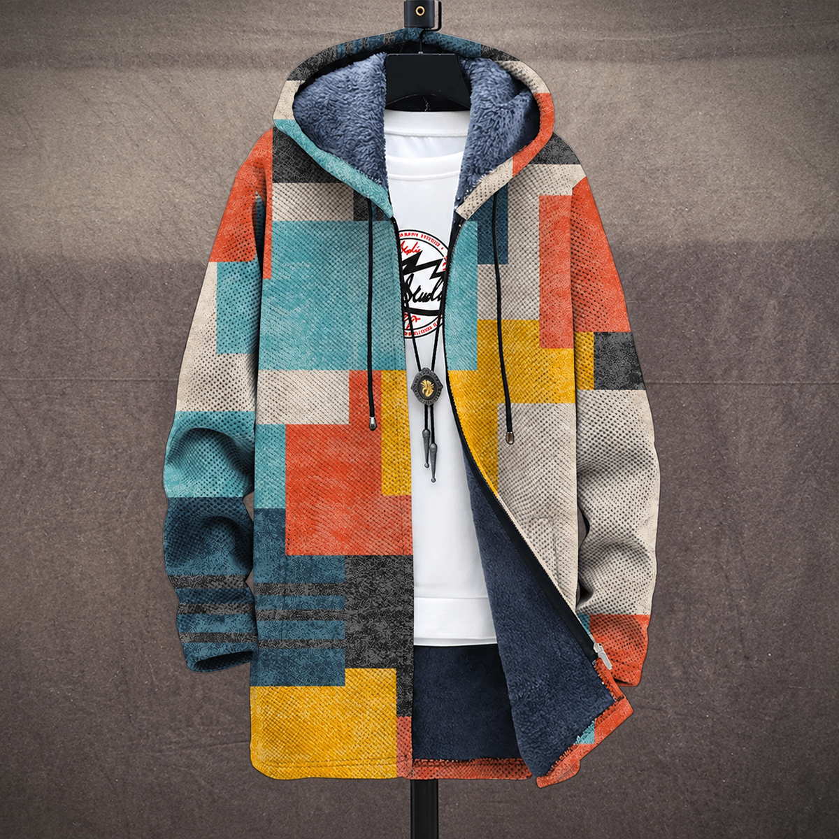 Adriana™ | Art-Inspired Hooded Cardigan