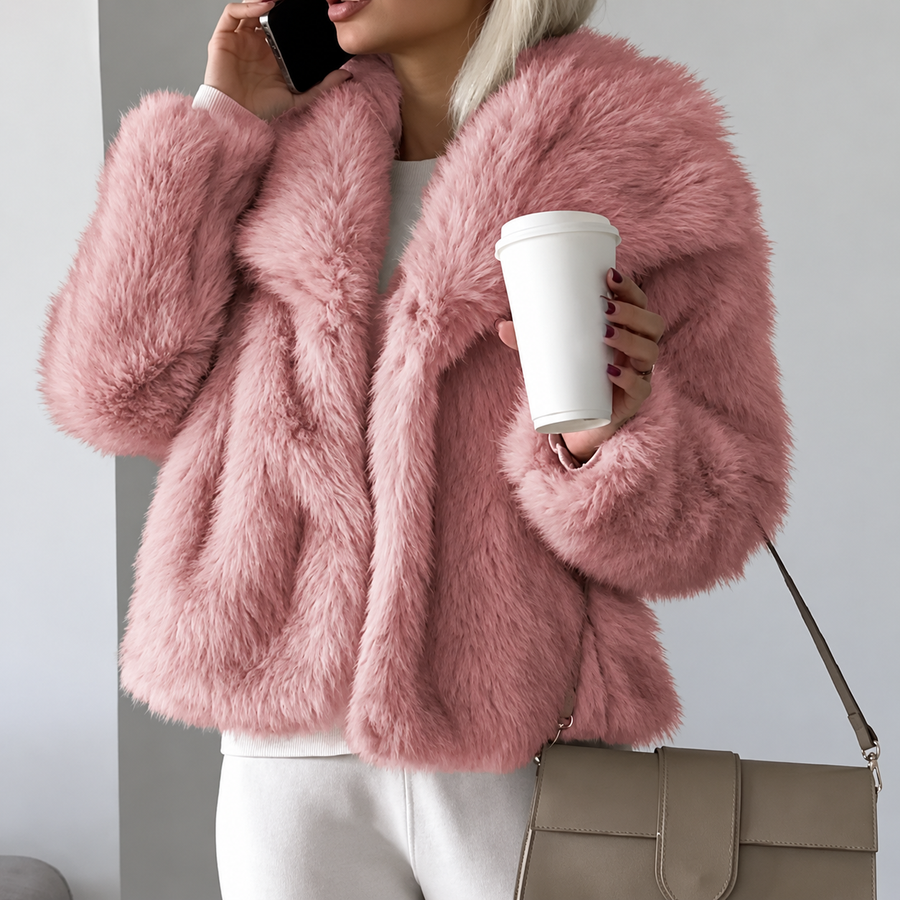 Romy | Women's Cropped Faux Fur Jacket