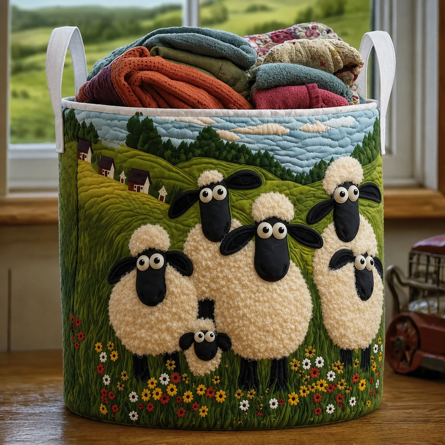 Opale | Quilted Laundry Basket
