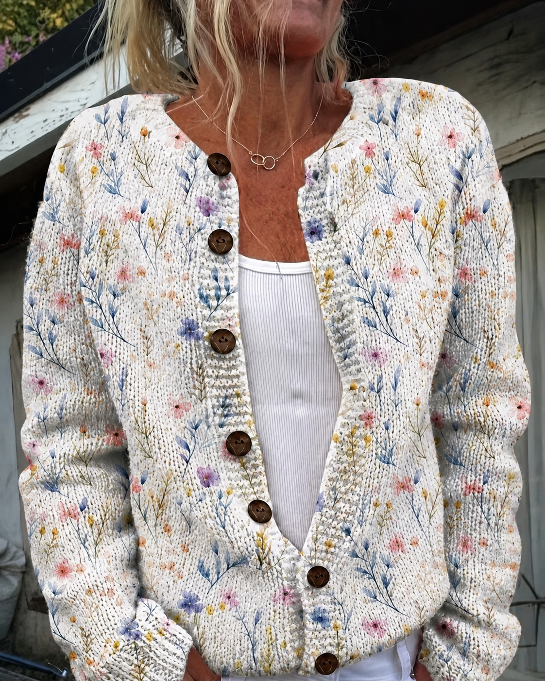 Hemswick® | The Whimsical Motif Knit Cardigan