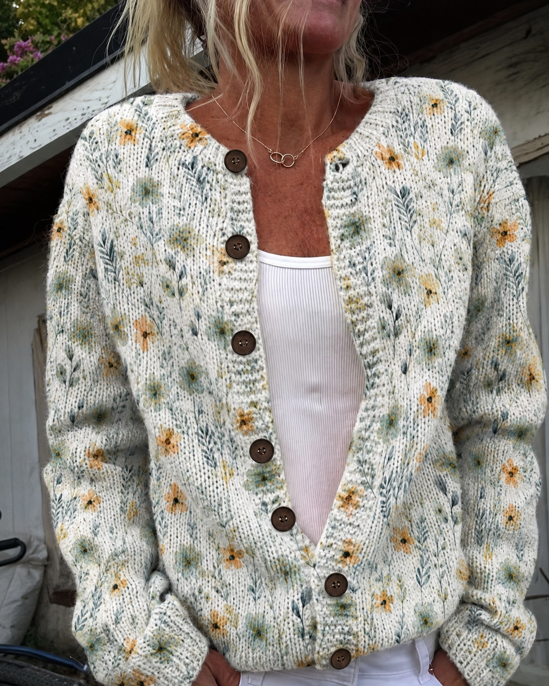 Hemswick® | The Whimsical Motif Knit Cardigan