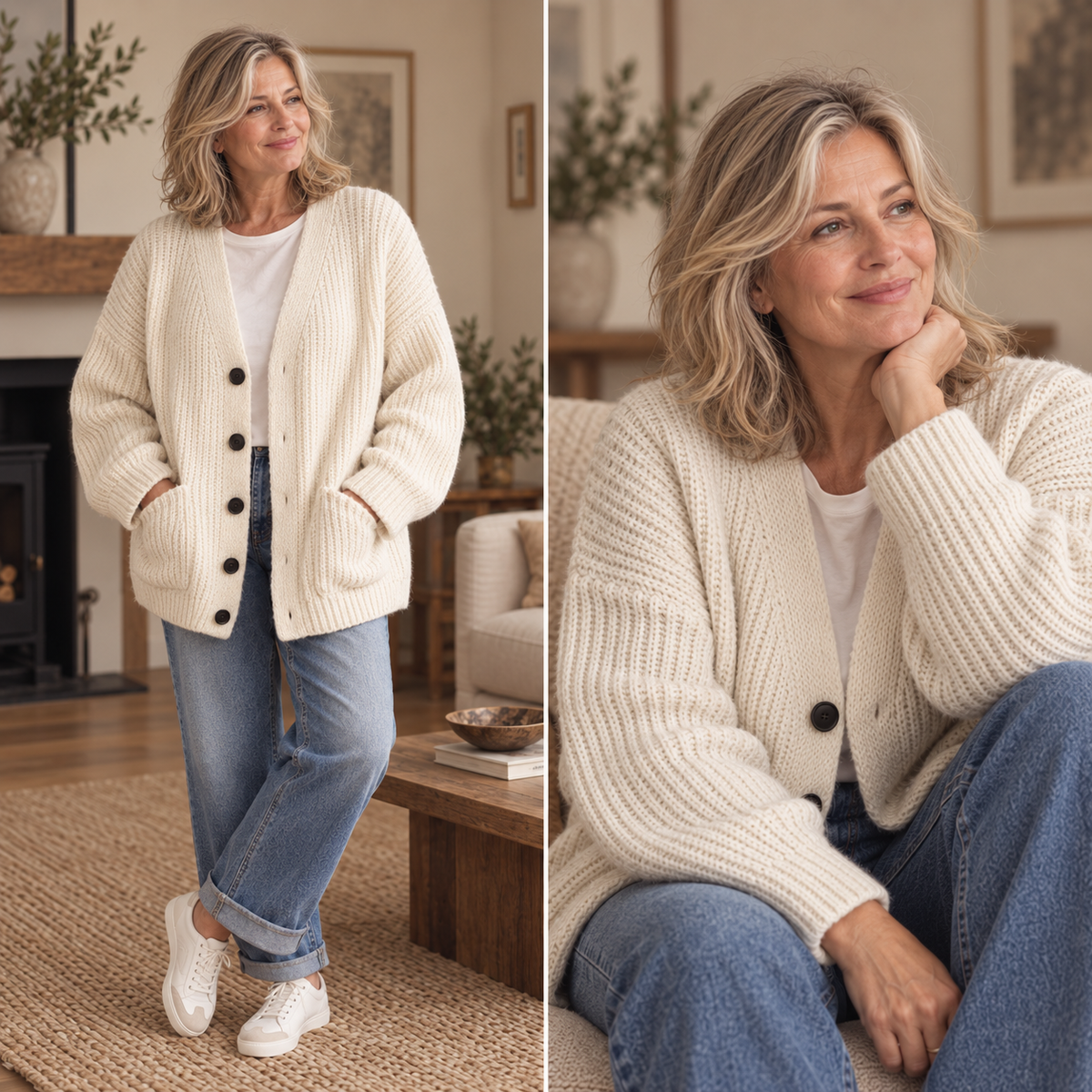 Nathaniel | Relaxed V-Neck Cardigan