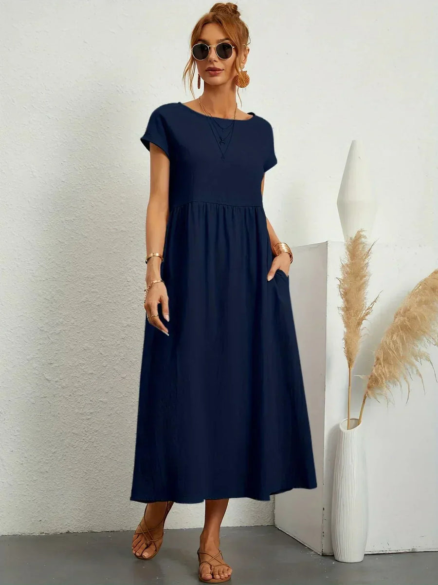 Gabrielle™ | Timeless Elegance Midi Dress