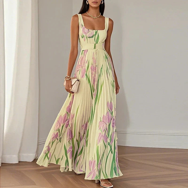 Clara - Elegant Floral Long Dress