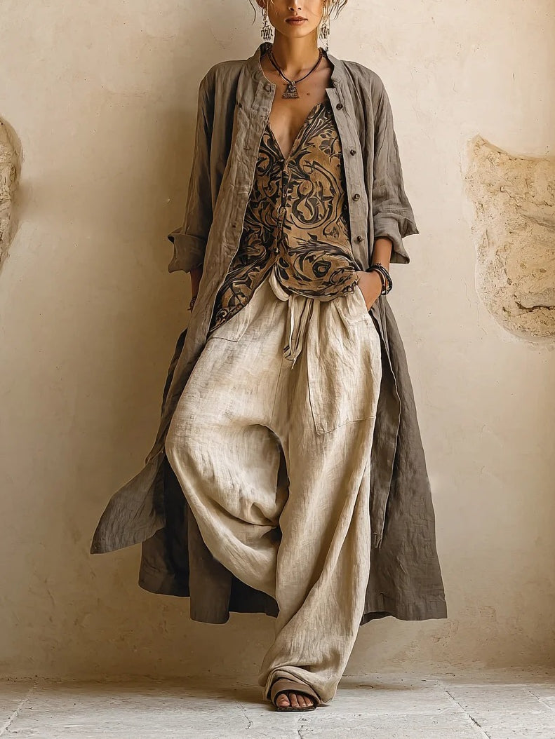 Patricia Set — Three Pieces in Cotton and Linen