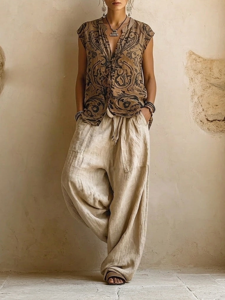 Patricia Set — Three Pieces in Cotton and Linen