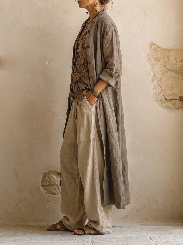 Patricia Set — Three Pieces in Cotton and Linen