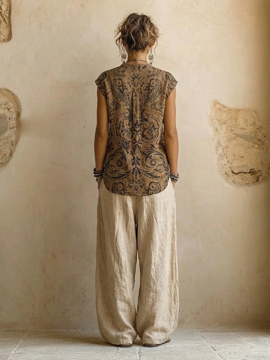 Patricia Set — Three Pieces in Cotton and Linen