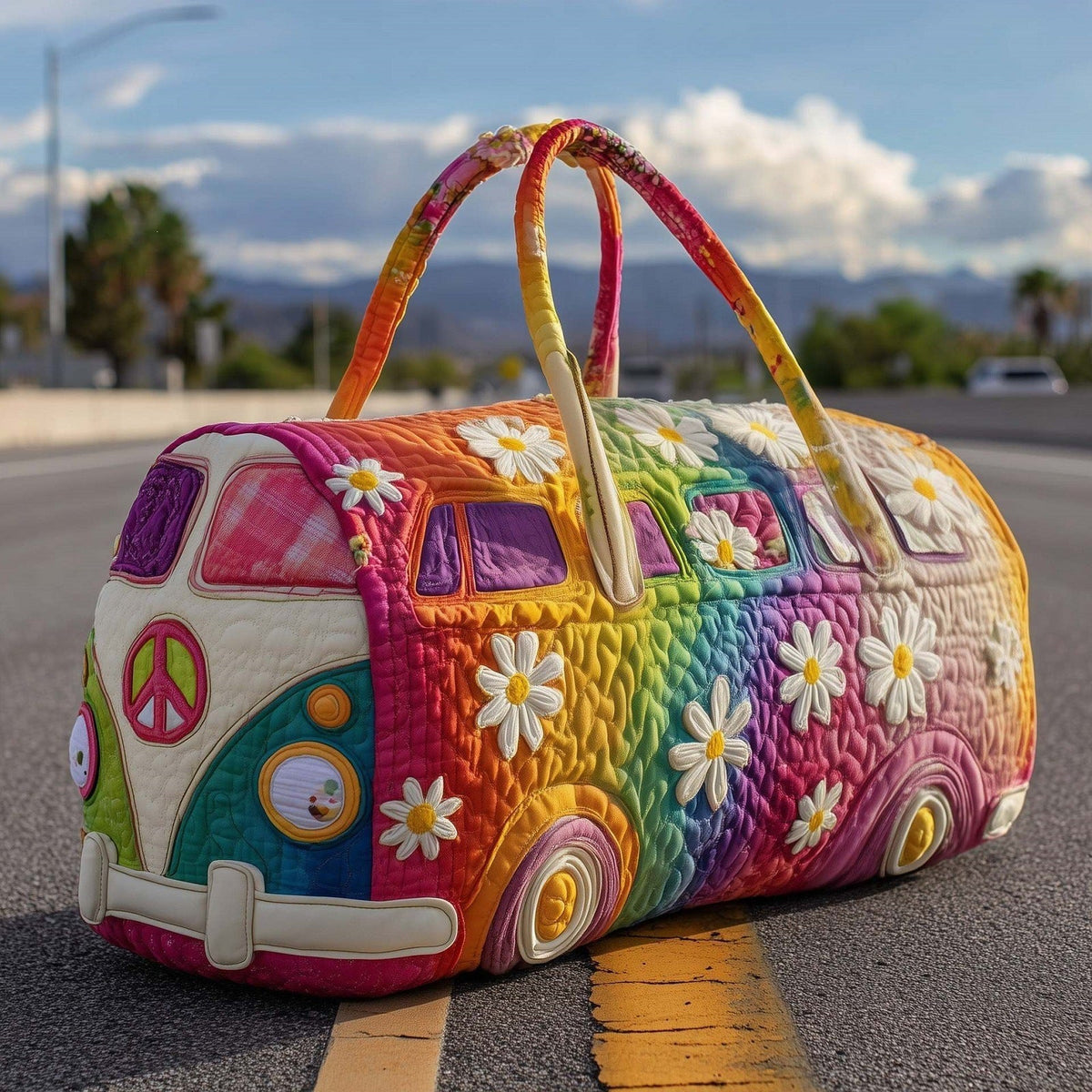 Prismvana | Quilted Travel Duffle Bag