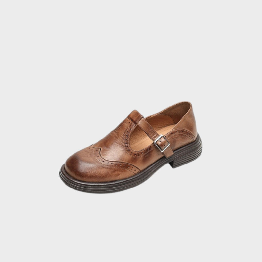 Alexandra | Elegant Leather Mary Jane Shoes