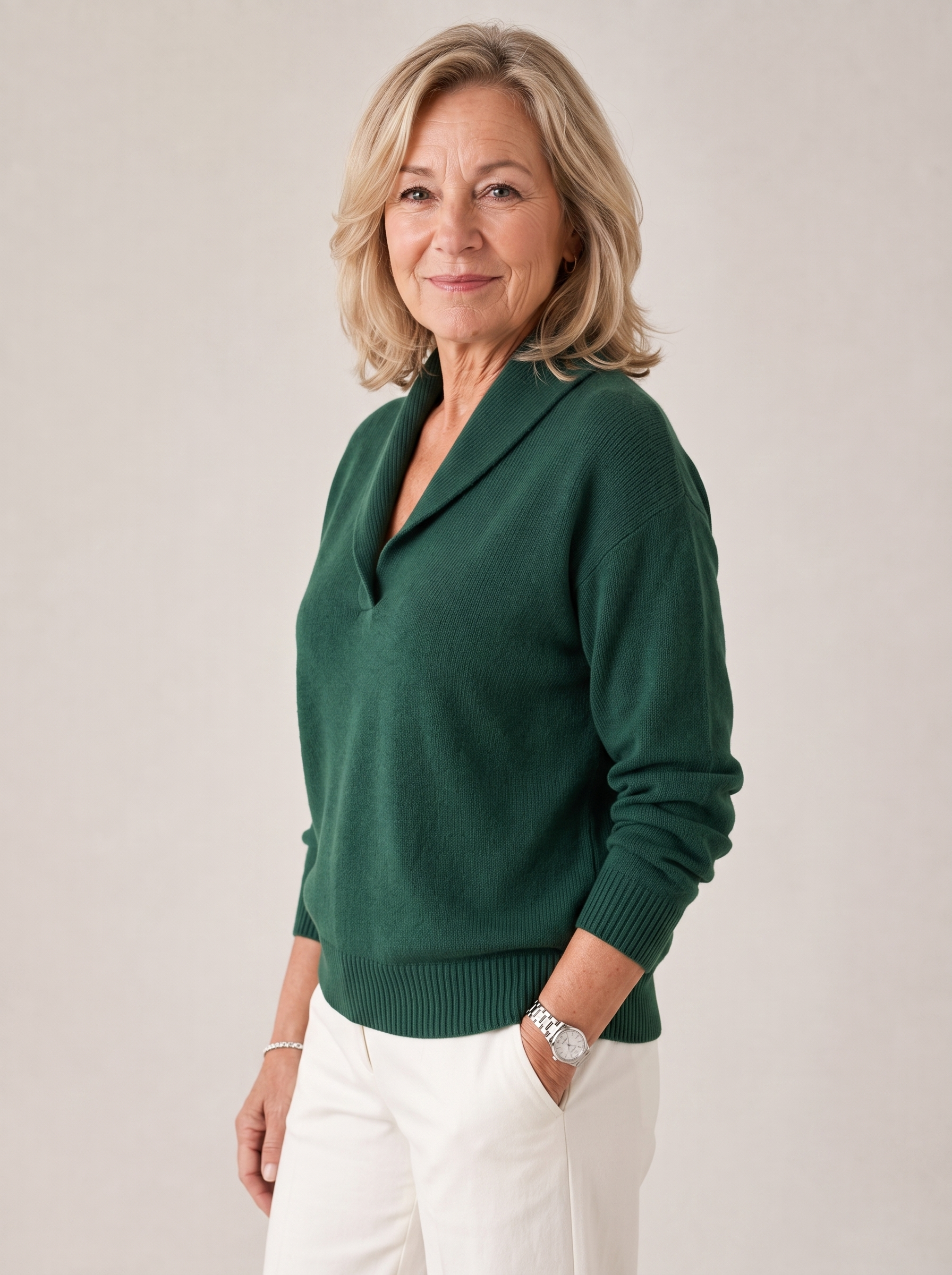 Greta™ — Shawl Collar Sweater