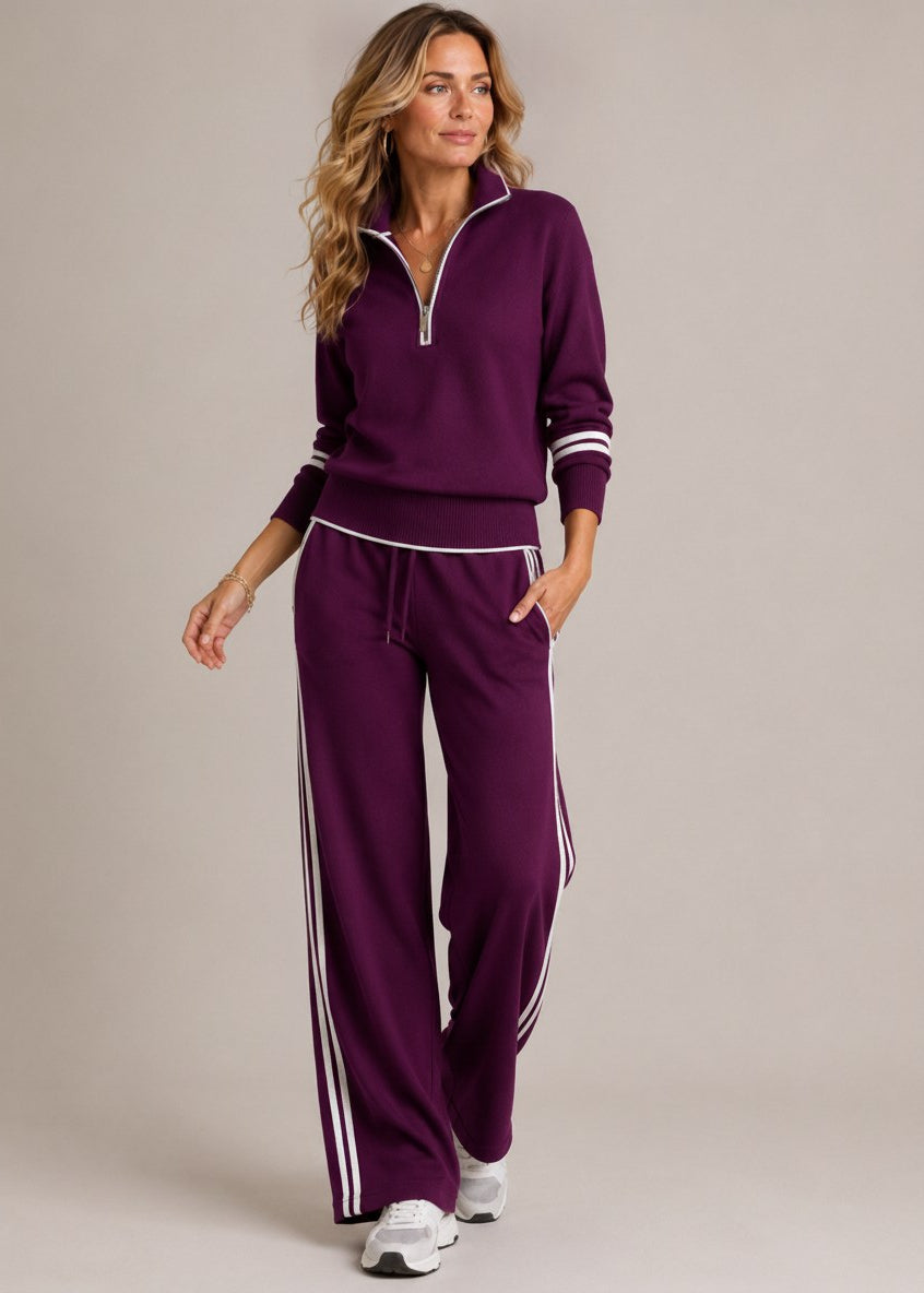 Kate™ | Half-Zip Jumper & Wide-Leg Trouser Set