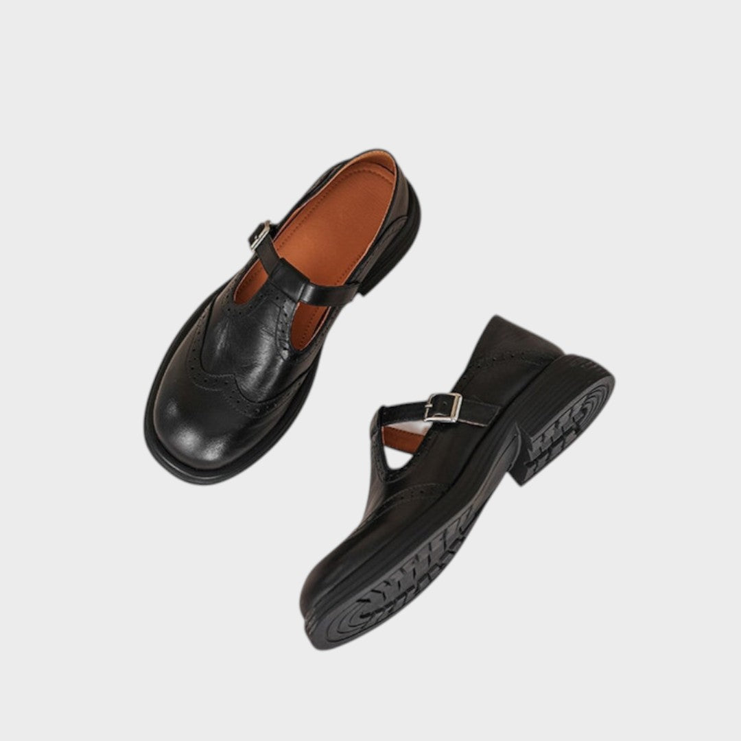Alexandra | Elegant Leather Mary Jane Shoes