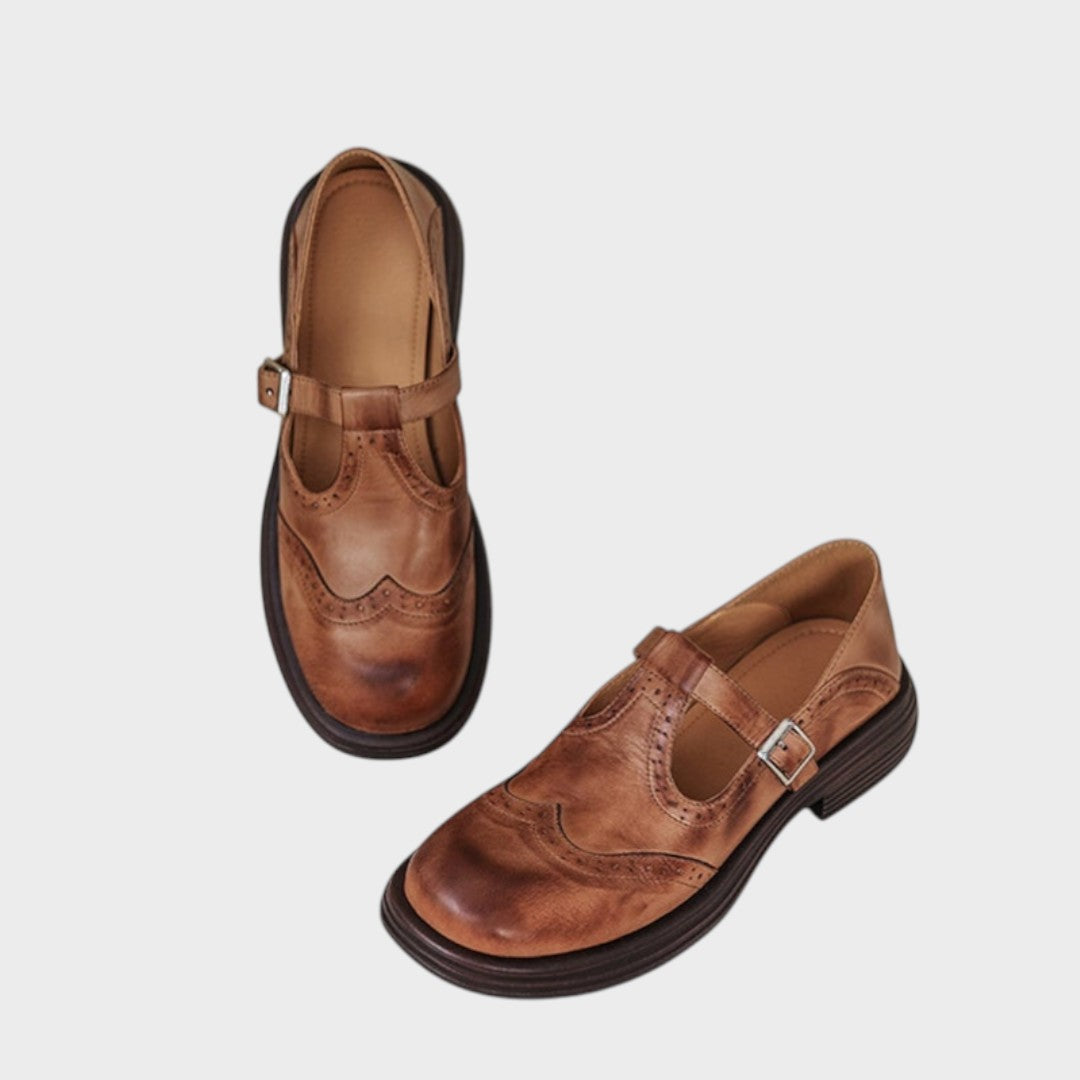 Alexandra | Elegant Leather Mary Jane Shoes