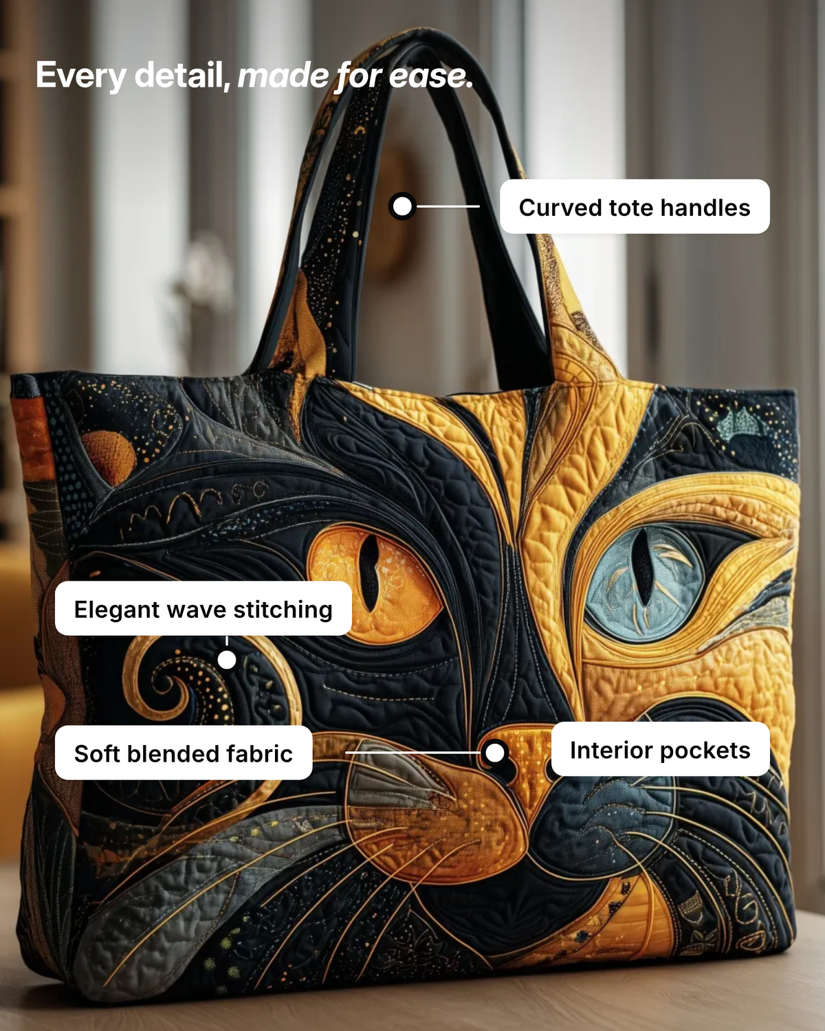 Rhea | Padded Interior-Pocket Tote