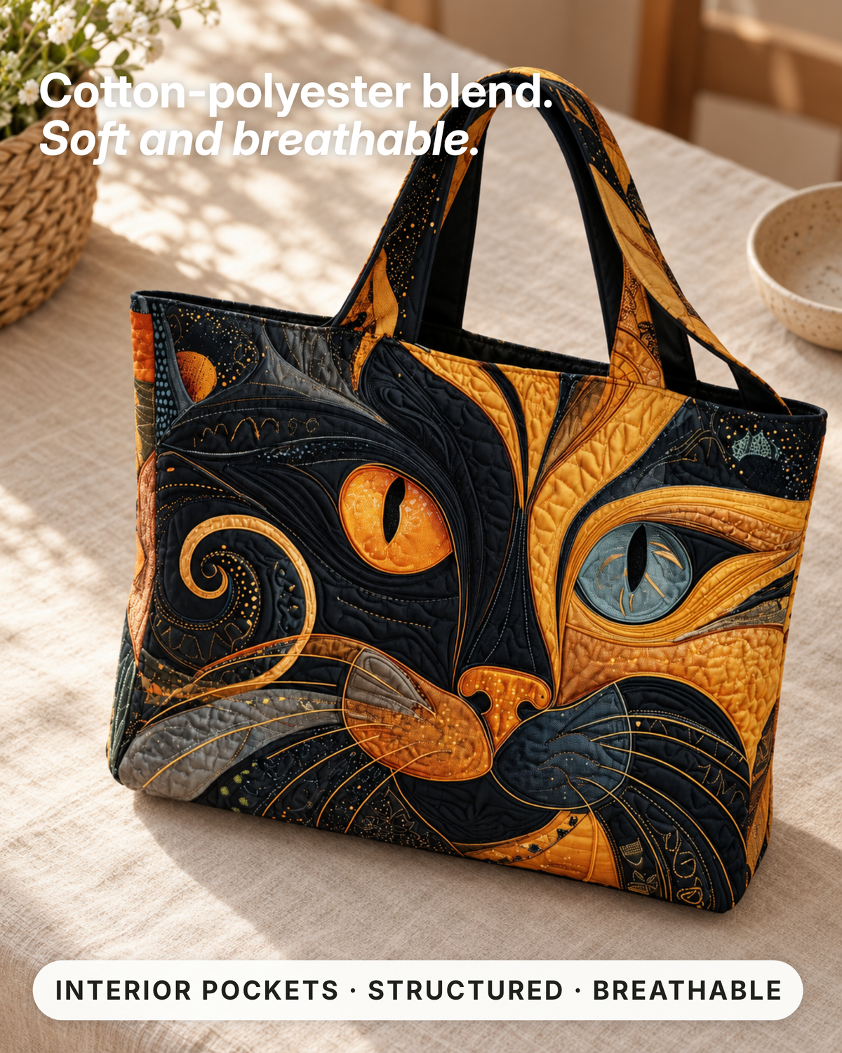 Rhea | Padded Interior-Pocket Tote