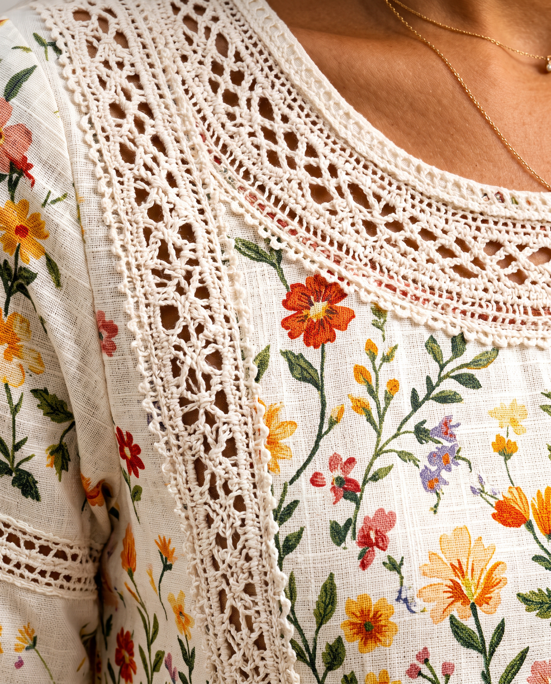 Susan - Wildflower Meadow Charm Midi Dress
