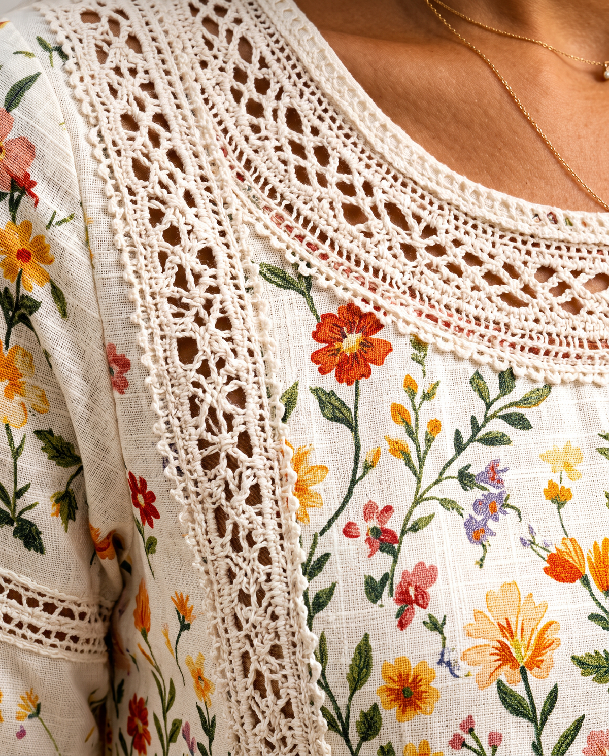 Susan - Wildflower Meadow Charm Midi Dress